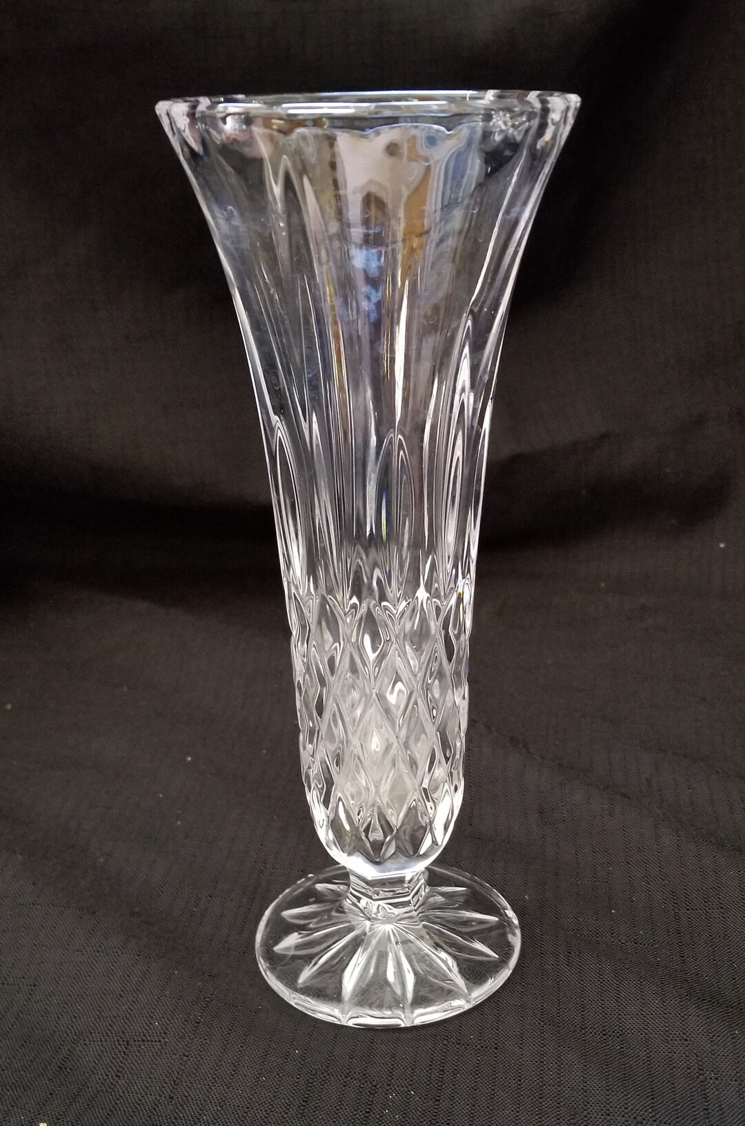 Vintage German Crystal Vase by Hochwertiges Bleikristall 8 Tall Etsy