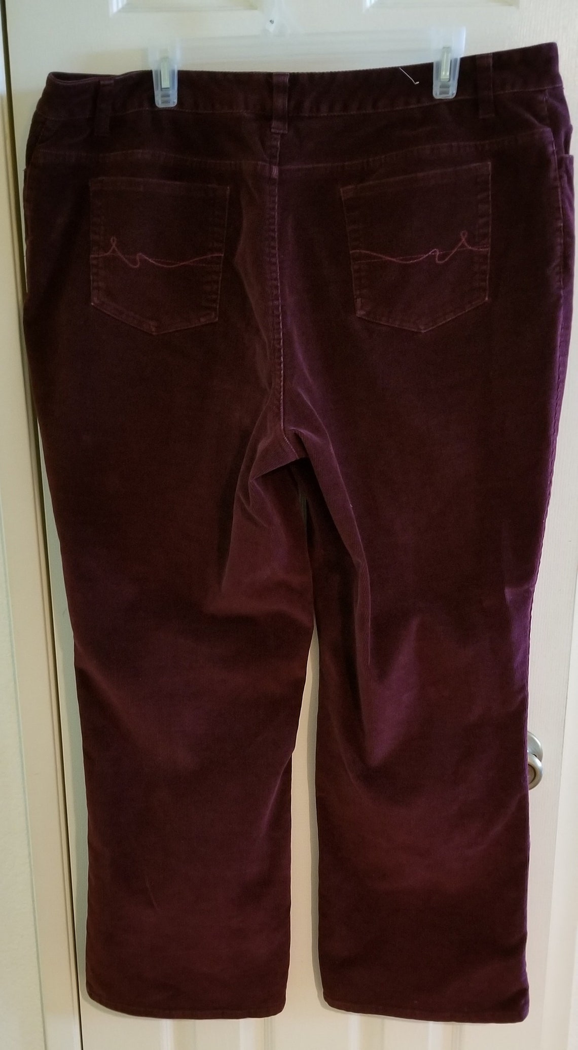 St John's Bay Corduroy Pants Straight Leg Womens Size 18W | Etsy