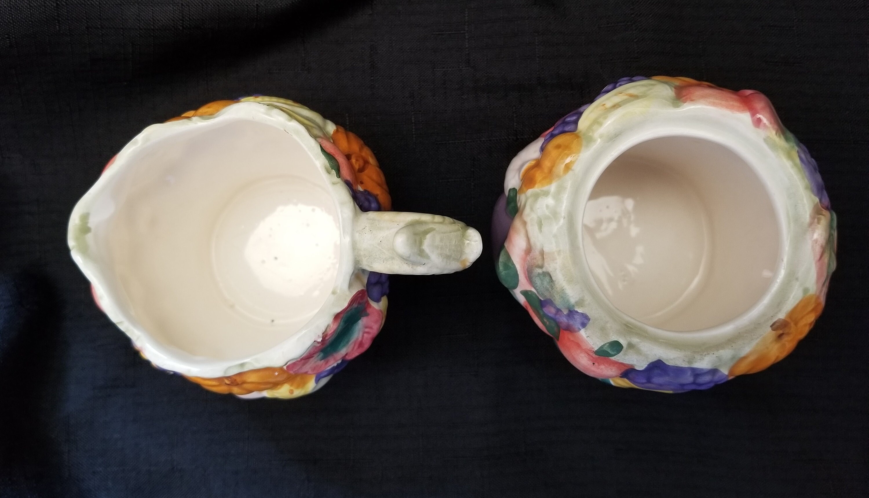 Vintage WCL Ceramic Pitcher Creamer and Sugar Bowl With Lid Etsy UK