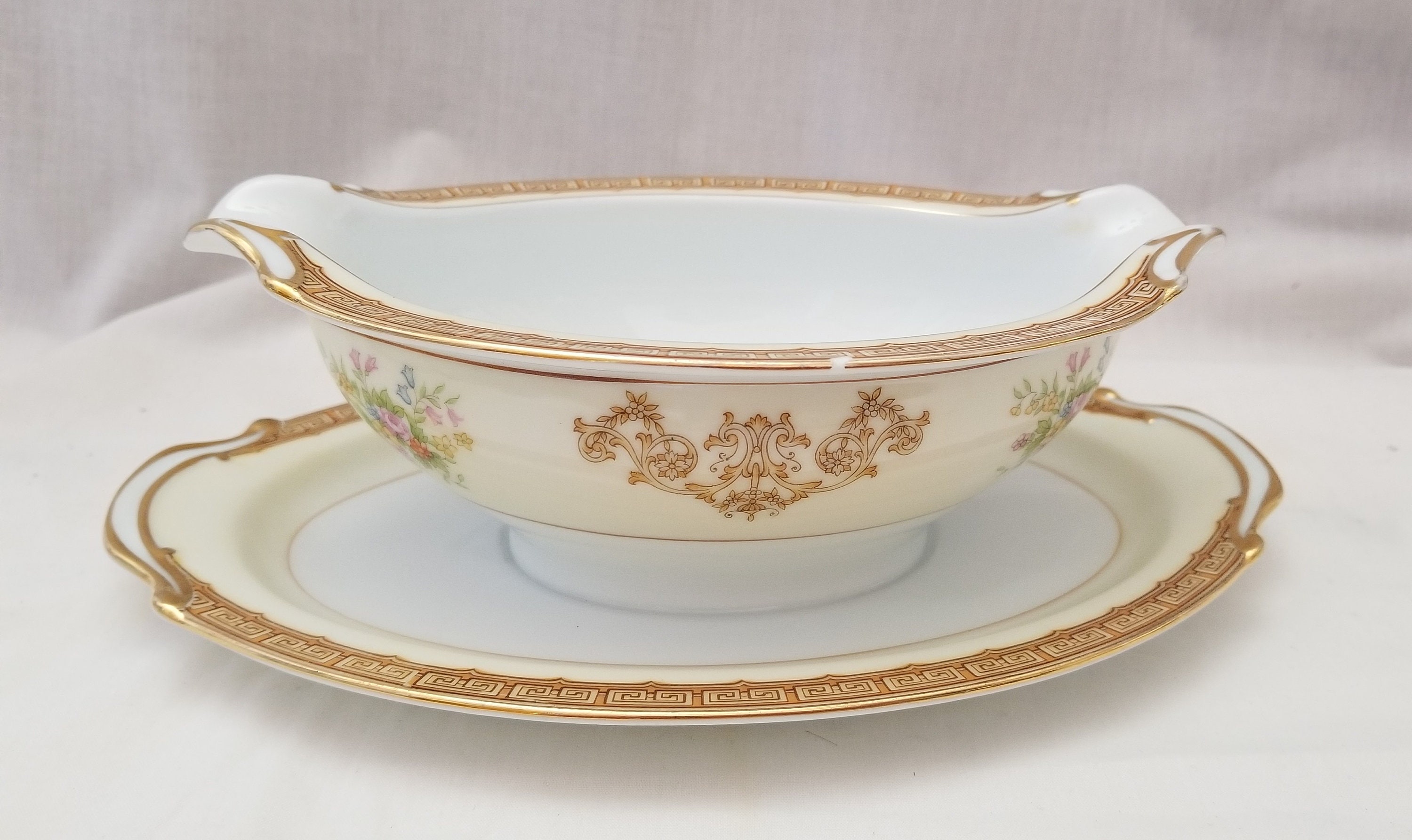 Vintage Noritake Progression Mardi Gras Gravy Boat – Hinson