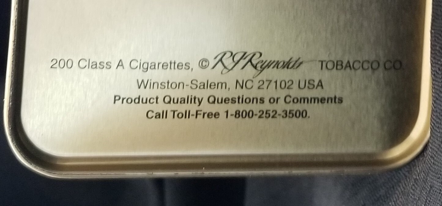 DORAL Across America Cigarette Tin - Winter Across America ~ Hinged ~ 10