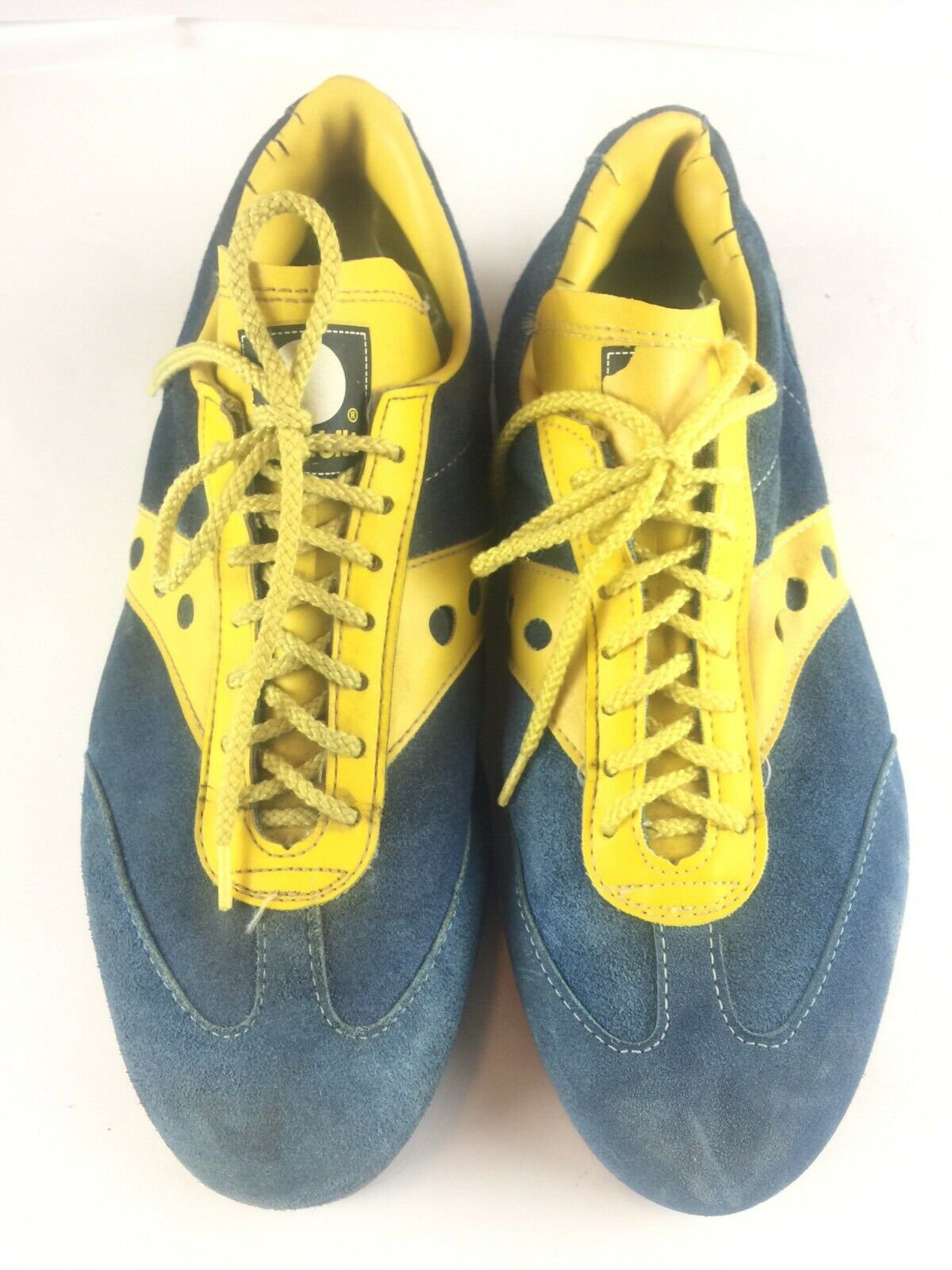 Vintage Spot-Bilt Mens Trainer Size 8 Blue Yellow Suede | Etsy