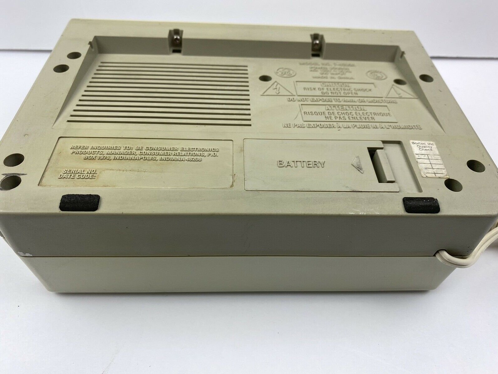 GE General Electric SpaceMaker AM FM Clock Radio Message Etsy