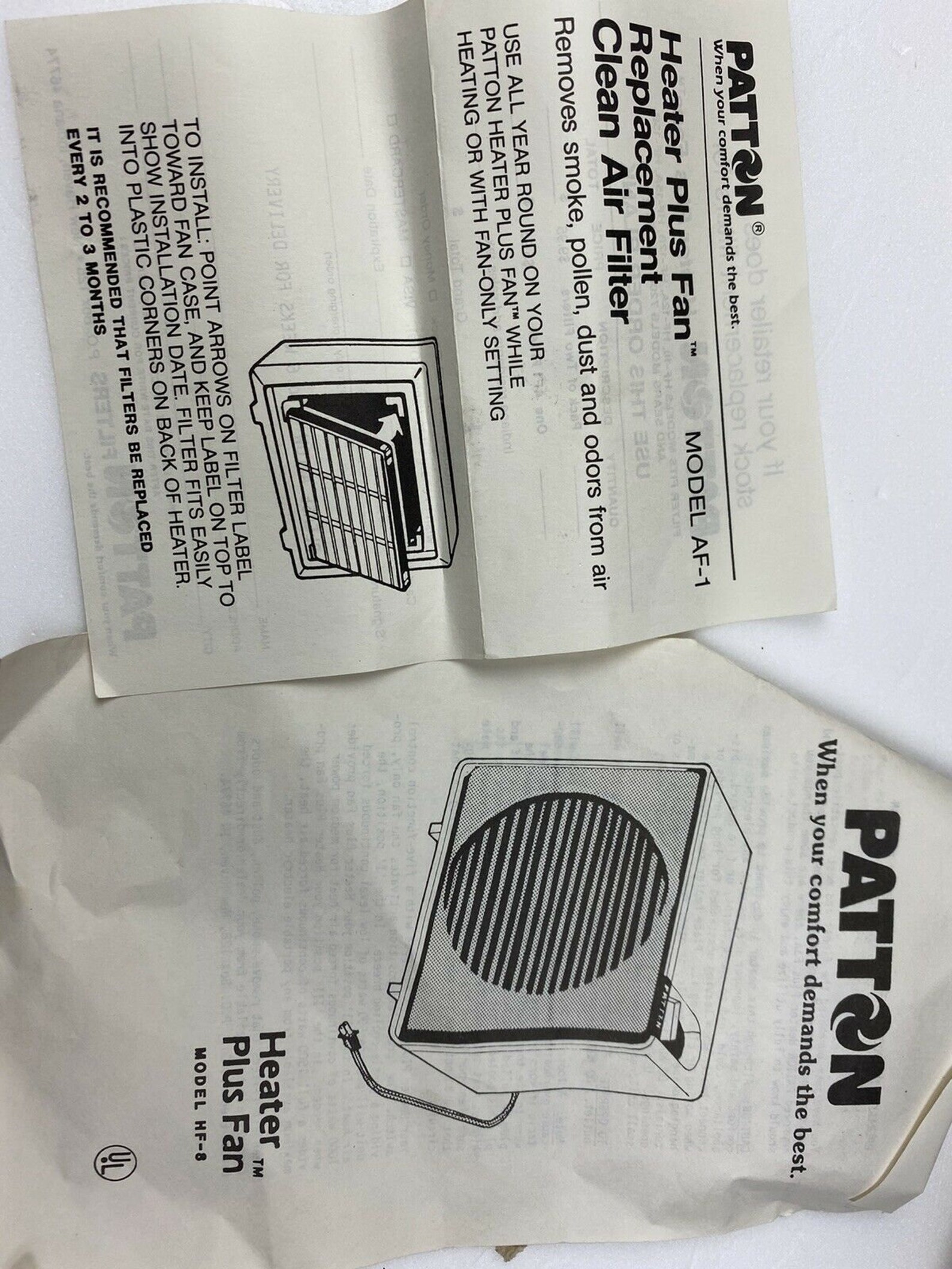 Vintage Patton Whole Room Heater Plus Fan Model HF 8 Cuts Etsy
