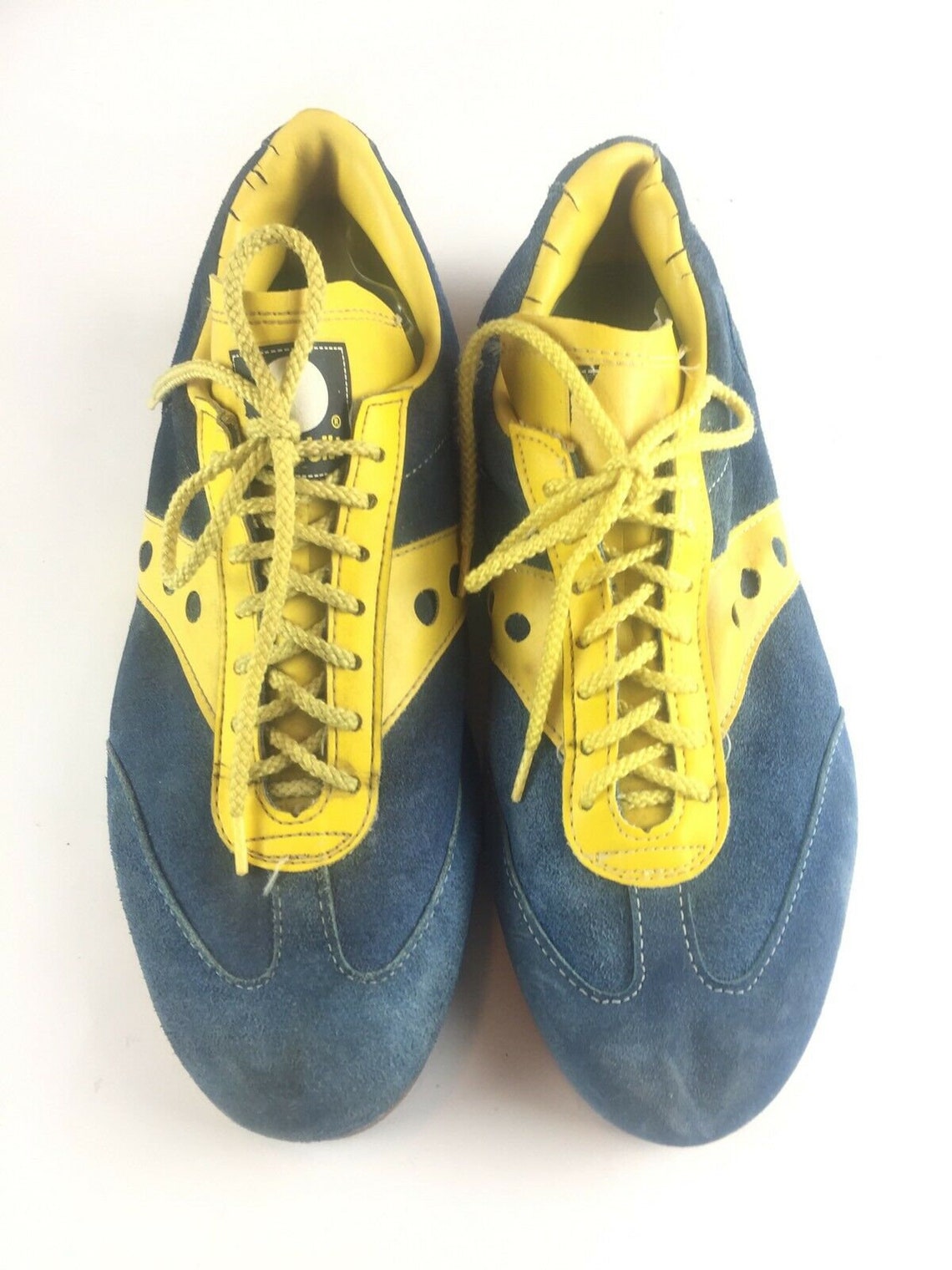 Vintage Spot-Bilt Mens Trainer Size 8 Blue Yellow Suede | Etsy