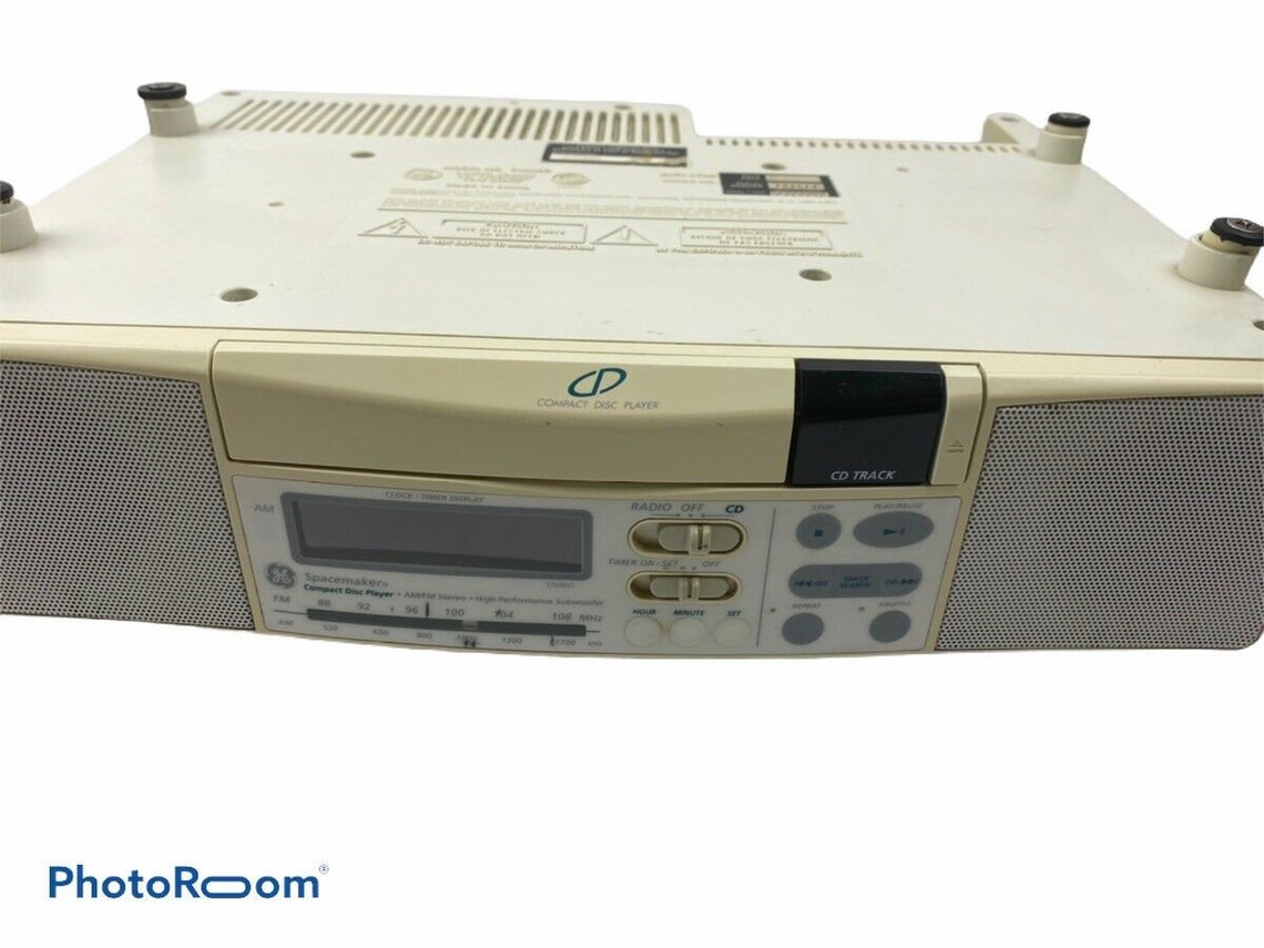 GE SpaceMaker Stereo Cd Player AM/FM Radio W/Light Under Etsy