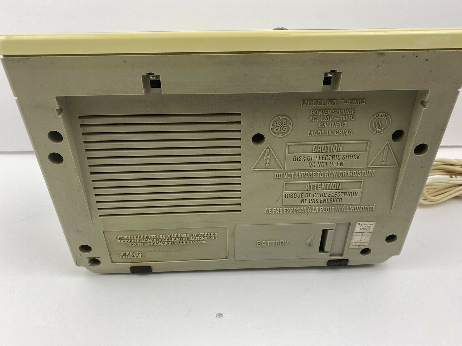 GE General Electric SpaceMaker AM FM Clock Radio Message Etsy