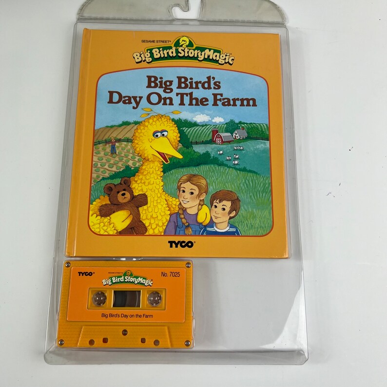 Vintage Big Bird Story Magic Jim Hensons Sesame Street Cassette Tapes