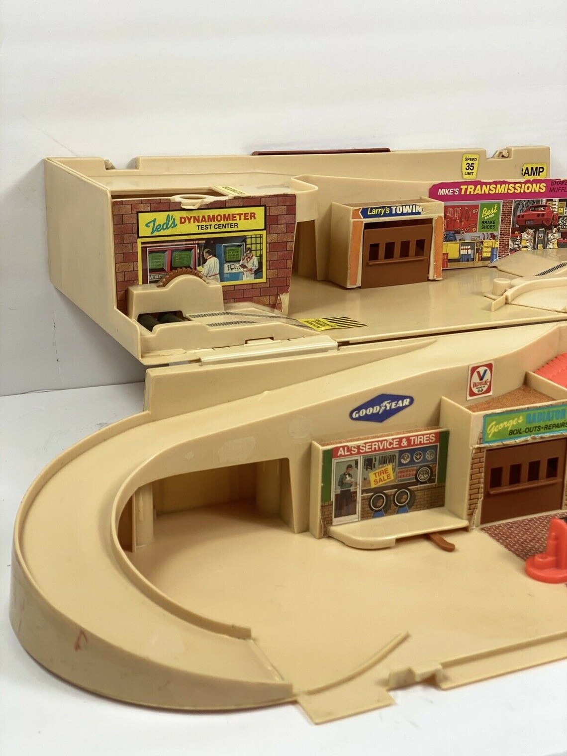 Vintage 1979 Mattel Hot Wheels Service Center Sto N Go Playset Etsy