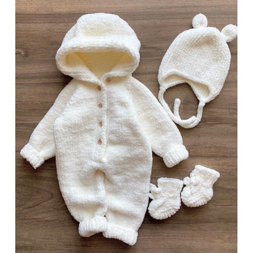 Newborn Coming Home Outfit Knit Newborn Outfit Knitted Etsy