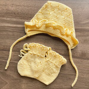 Tenue de retour à la maison pour nouveau-né, tenue de nouveau-né en tricot, tenue d'hôpital pour nouveau-né, tenue de bébé fille image 6