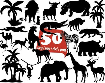 Jungle Animal Svg Etsy