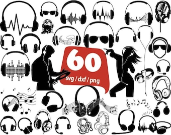 Headphone Svg Etsy