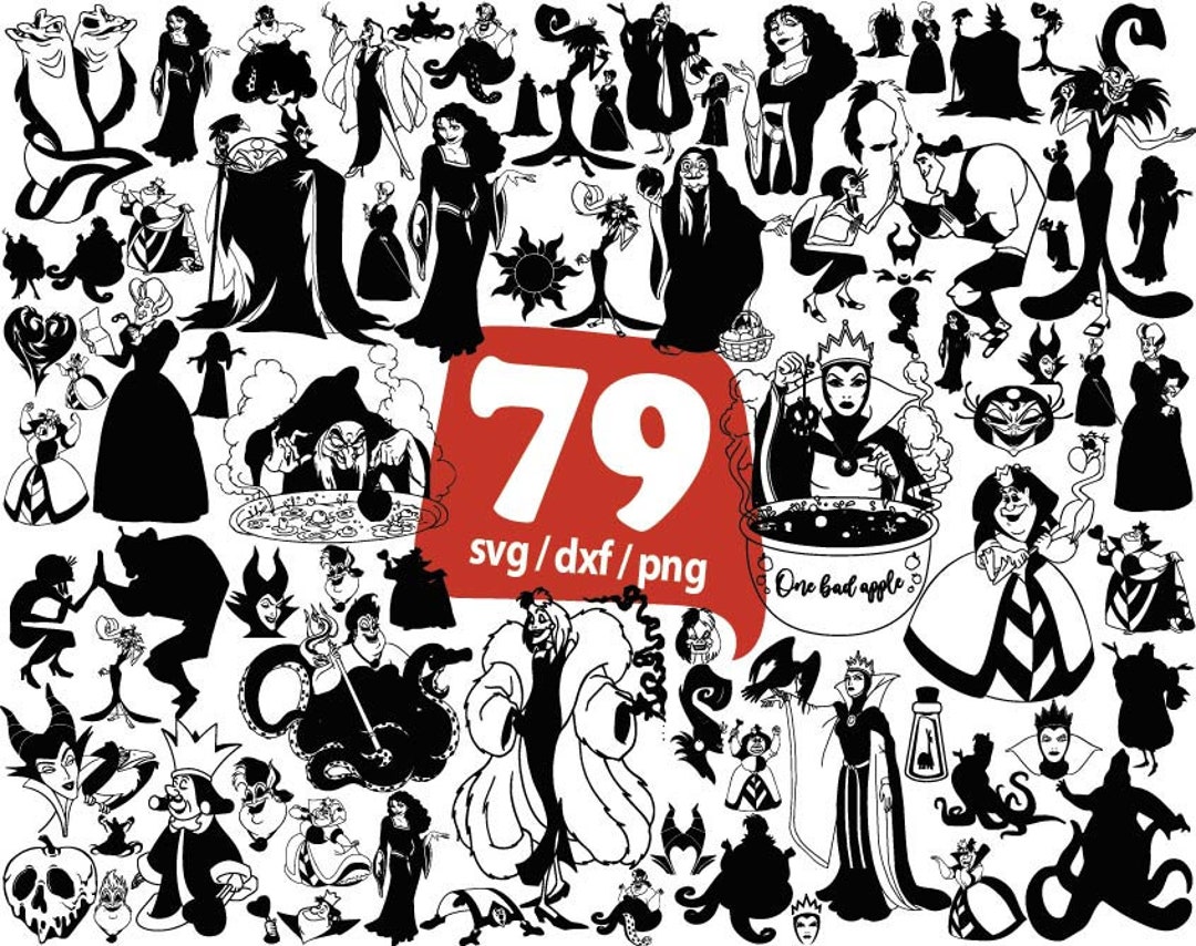 Villains Svg, Witches Svg, Bad Girls Svg, Villains Witch Svg, Villains