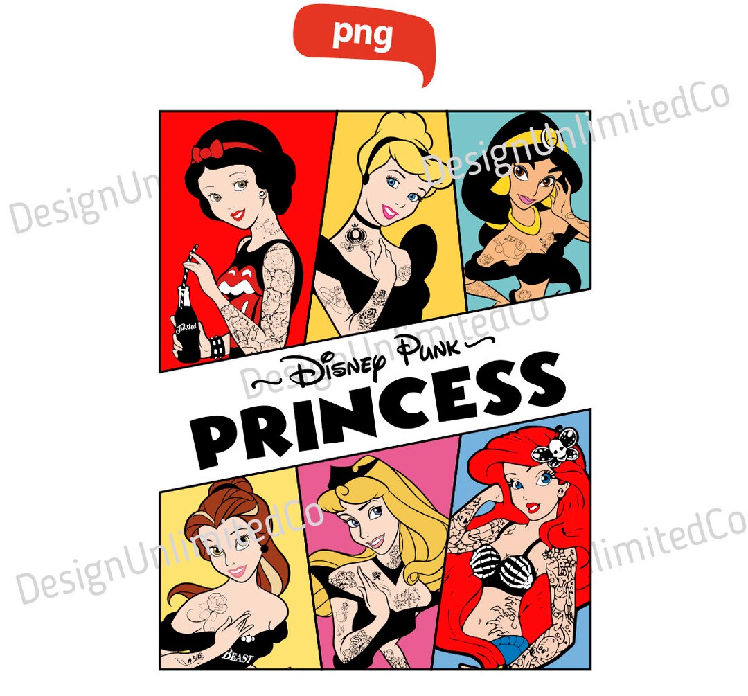 Princess Punk Png, Princess and Friends Png, Friendship Png, Magical ...