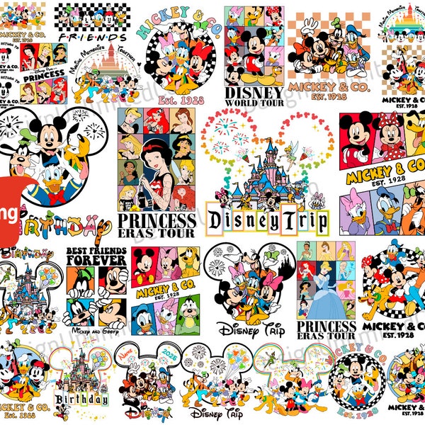 Bundle Mouse And Friends Png, Family Vacation Png, Family Trip Png, Vacay Mode Png, Magical Kingdom Png, Mouse & Company Since 1928 Png
