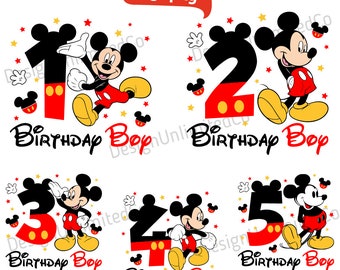 Mouse Birthday Boy Png Svg, Mouse Birthday Number Svg, Birthday Squad Svg, Best Birthday Ever Svg, Happy Birthday Svg, Birthday Boy Svg