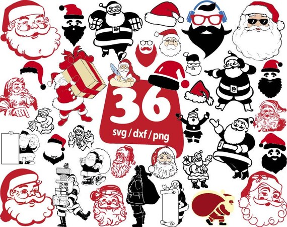 Download Santa Claus Svg Christmas Svg Santa Svg Santa Hat Svg Etsy PSD Mockup Templates