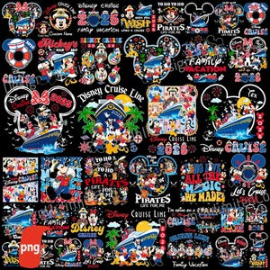 2025 Family Cruise Png Bundle, Cruise 2025 Png, Family Vacation 2025 Png, Magical Kingdom, Friend Squad Png, Family Trip Sublimation Design
