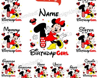 My 1st Birthday Mouse Svg Png, Mouse Birthday Svg Bundle, 1st Birthday Girl Mouse Svg, Mouse First Birthday Svg, Mouse 1st Birthday Girl Svg