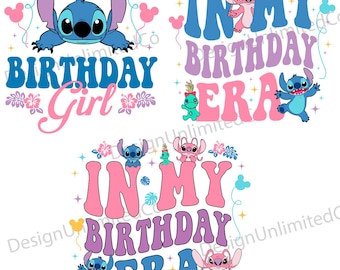 In My Birthday Era Svg Png, Birthday Girl Svg, Family Birthday Svg, Family Vacation Svg, Birthday Gift Png, Magical Kingdom Svg
