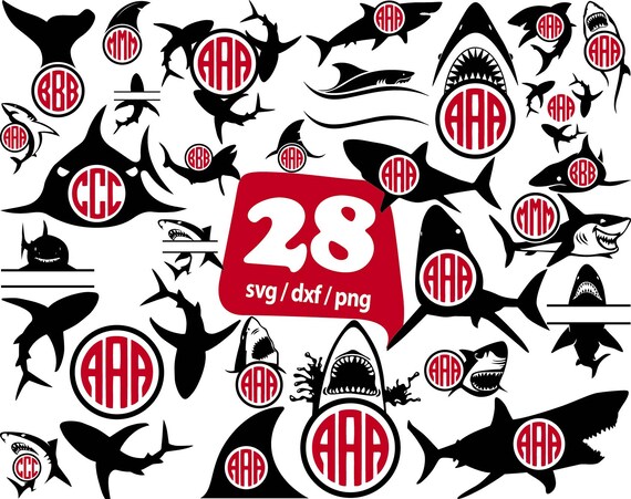 Free Free 73 Shark Monogram Svg SVG PNG EPS DXF File