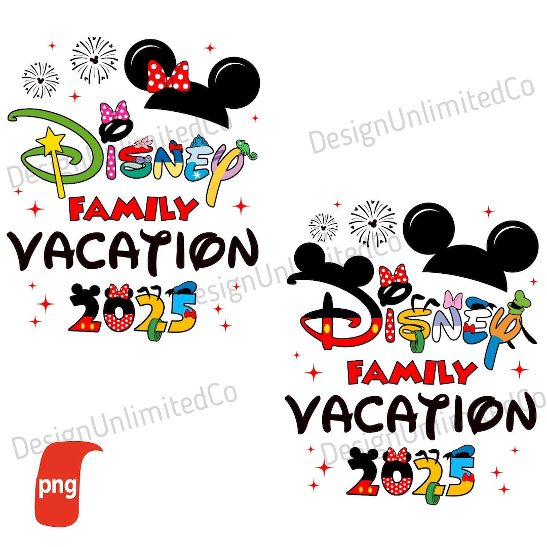 Family Vacation 2025 Png, Magical Kingdom 2025 Png, Family Trip Png, Family Squad Png, Friend
