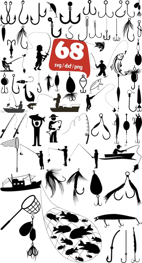 Download Fish Hook Svg Fish Hook Fishing Svg Fisherman Svg Fish Etsy