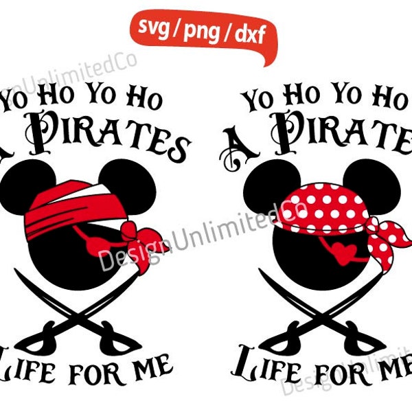 Yo Ho Yo Ho Mouse svg, A Pirates Life for Me, Pirates svg, Family Vacation svg, Family Trip svg, Vacay Mode svg, Magical Kingdom svg