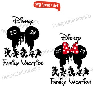 Mouse Family Vacation 2024 Dxf Png Svg, Mouse Vacation 2024 Svg, Mouse Trip Svg, Family Trip Svg, Magical Kingdom Svg, Vacay Mode Svg