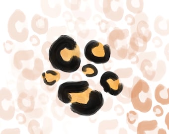 Animal print procreate stamp brush pack