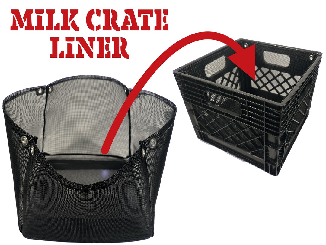 Milk Crate Liner Vinyl Mesh Etsy