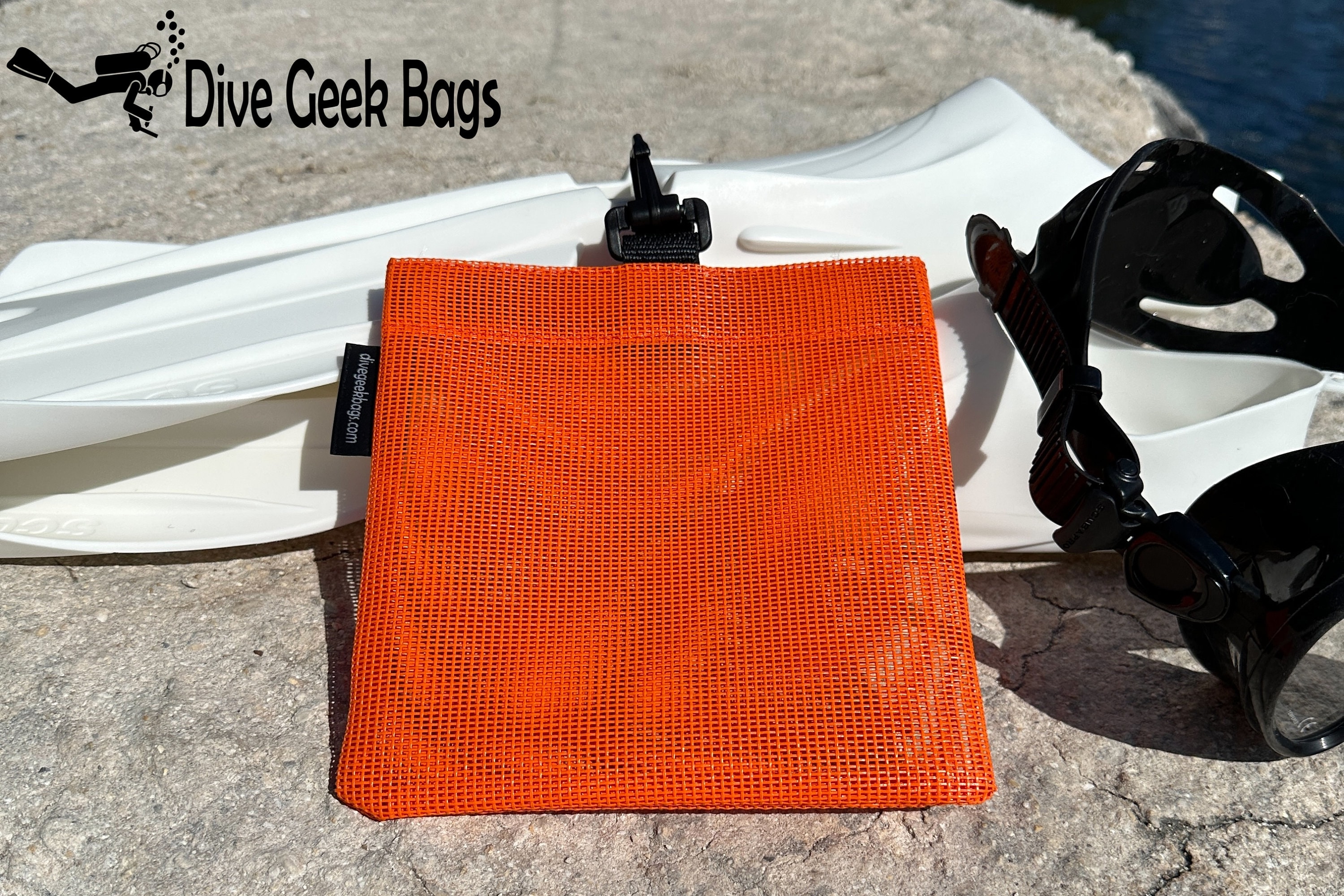 Small Clipon Dive Mesh Velcro Pouch Etsy