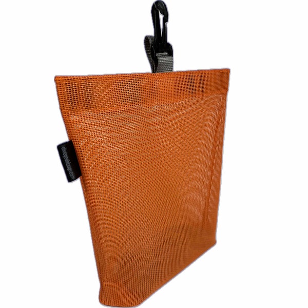 NEW! Large Dive Mesh Velcro Pouch- Flat Bottom