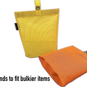 Large Dive Mesh Pouch with Grommet - Expanding Base for Bulkier Dive Tools & Gear