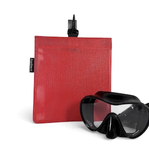 Mittelgroße Tauchernetztasche mit Clip - Ideal für die Haifischzahnjagd & Taucherausrüstungszubehör