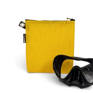 Pochette de plongée moyenne en filet avec fermeture éclair - Rangement sécurisé pour les outils de plongée, les accessoires et les découvertes de fossiles