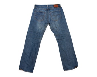Vintage Levis 504 Jeans Blue Denim Straight High Waist Men Women Levi's  Size W31 W32 L32 31 32 X 32 