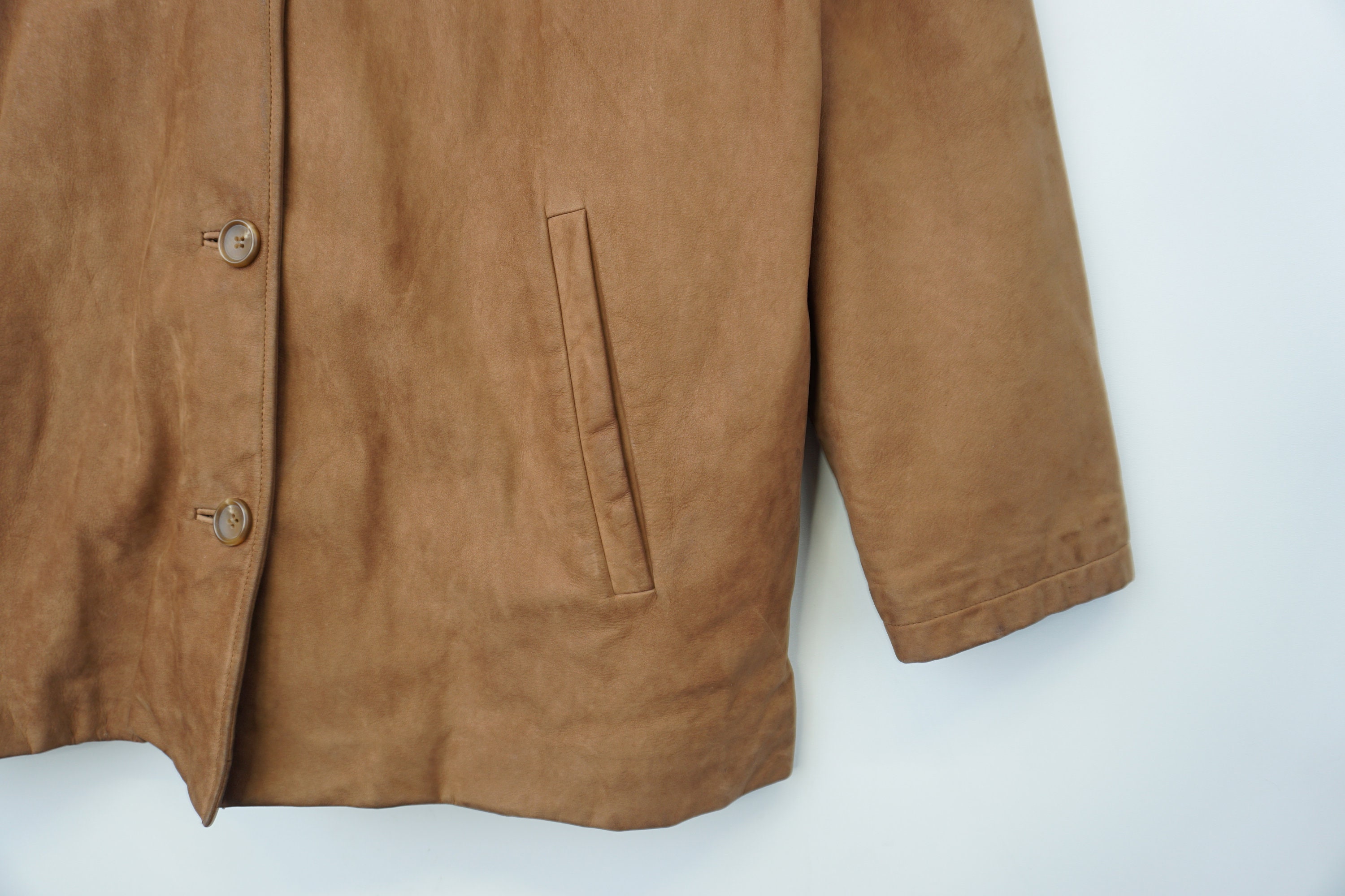 Vintage Louis Vuitton Deerskin Leather Jacket Size 48 #58401 - Monty's