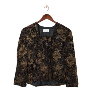 Vintage Alba Moda Velvet Blazer Size L