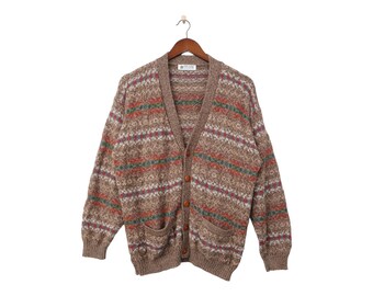 Vintage Pullover Handgemacht in Peru Größe M