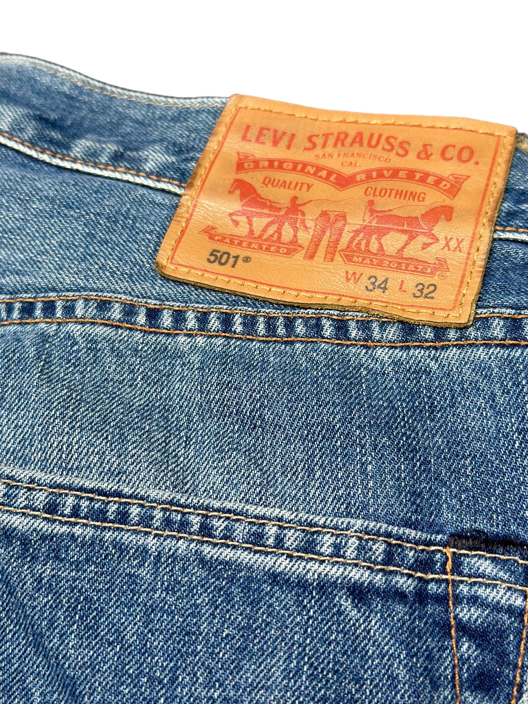 Levi's 501 USA製 W34 L32 Levi's 501 Original size W34 L32 Men's Blue Straight Leg