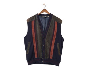 Vintage Leather Vest Size L