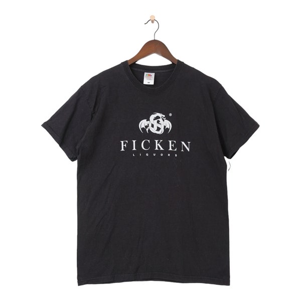 Vintage Ficken Tribal Graphic T-Shirt Size L Heavy Cotton