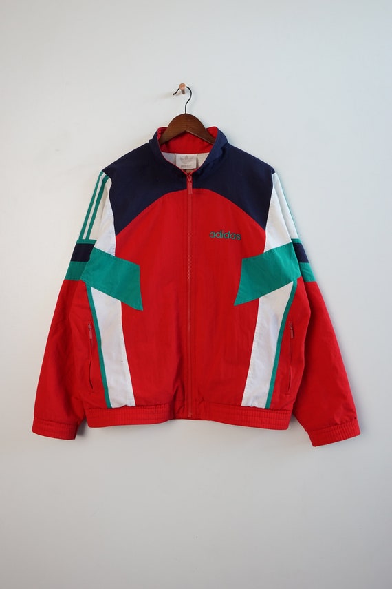 Vintage Adidas Windbreaker Shell Jacke Size M