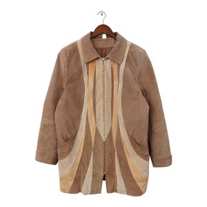 Vintage Suede Leather Jacket Size L