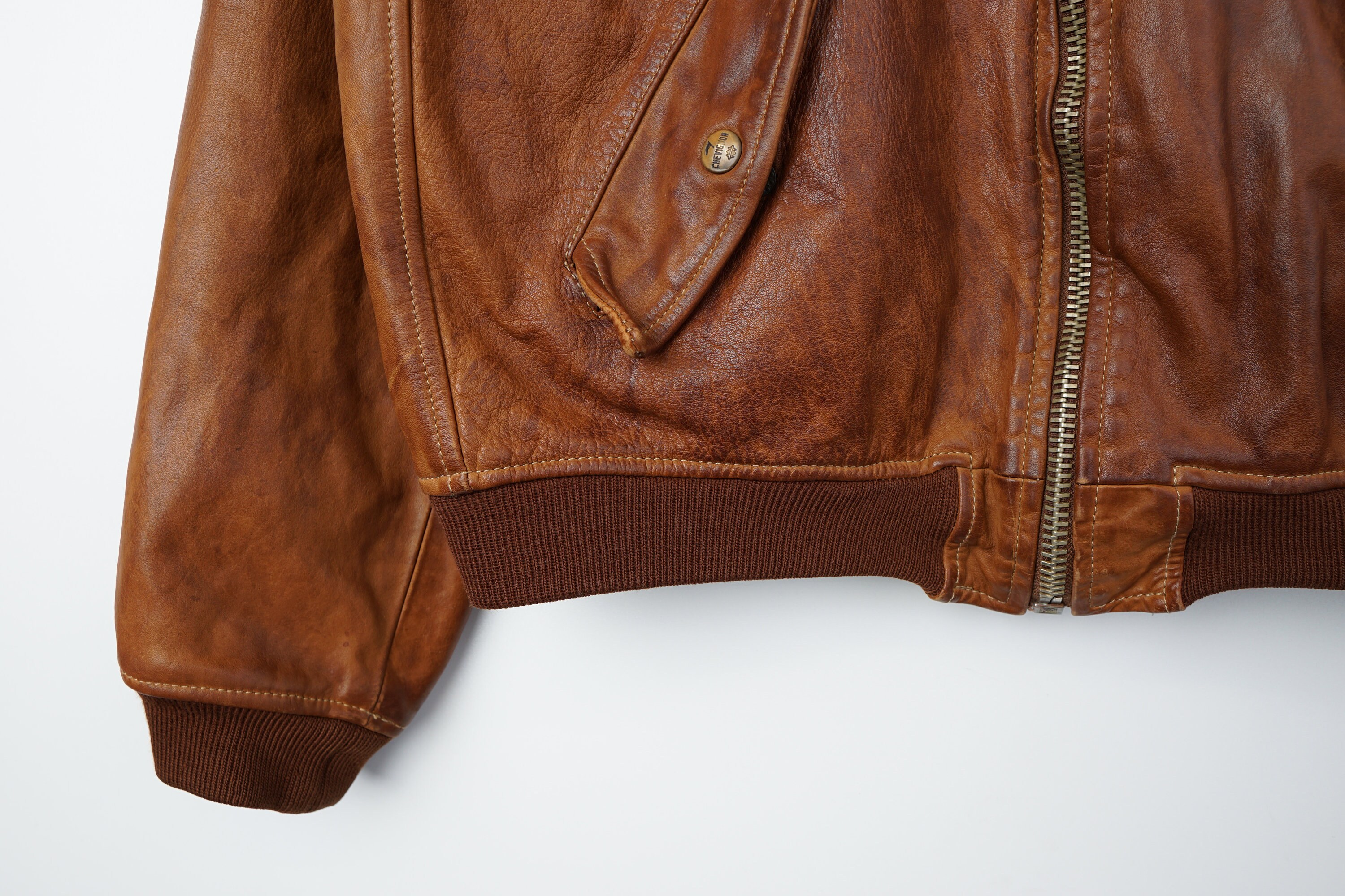 Rare Vintage Chevignon Leather Jacket Size L - Etsy Rare Vintage Chevignon Leather Jacket Size L - Etsy