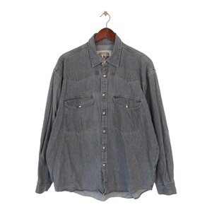 Vintage Jeans Langarmhemd Größe L