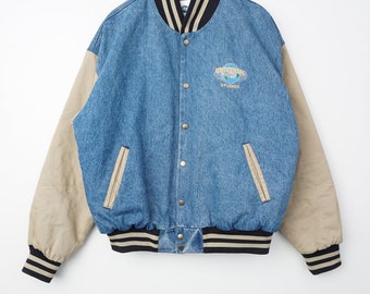 Rare Vintage Universal Studios Varsity Jeans Bomber Jacket Size XXL Made in USA Etsy
