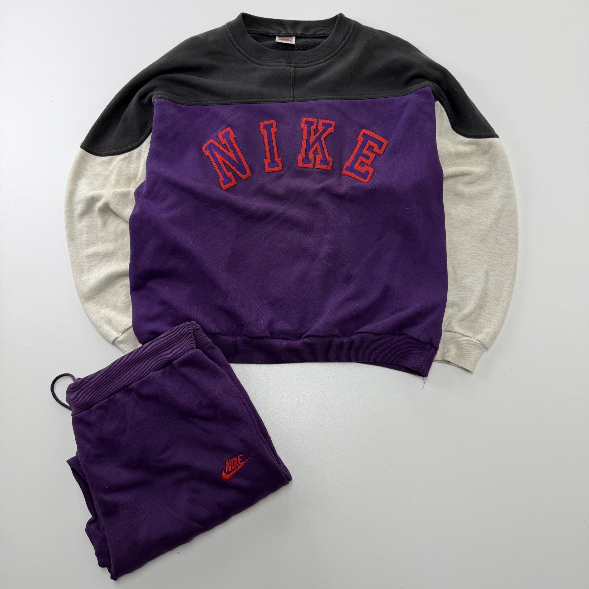 Vintage Nike Tracksuit Set Size L, Retro 90s Nike Track Suit, Vintage Sportswear Two Piece, Y2K